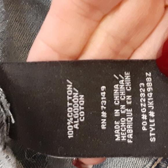 Boom Boom Denim Jean Jacket Distressed - Picture 6 of 6